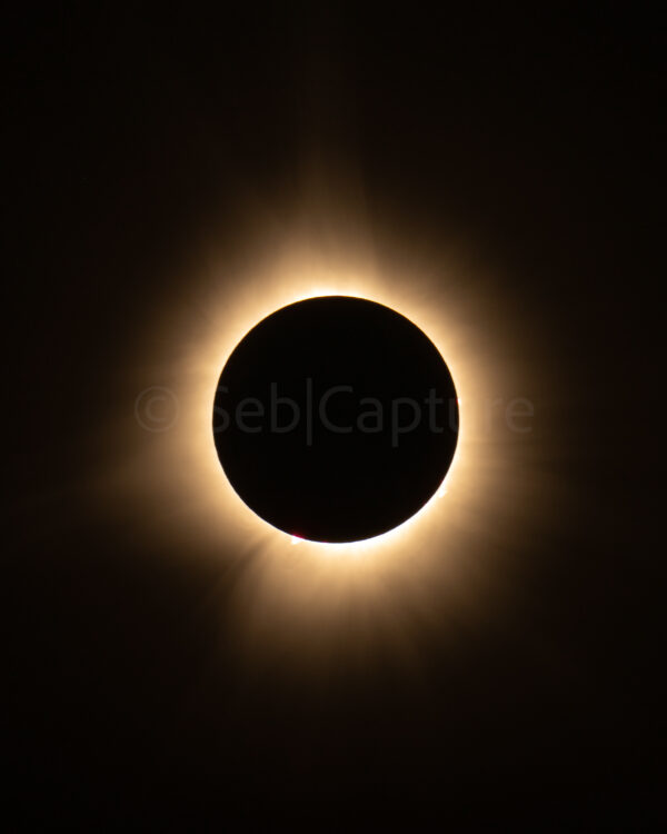 Photo of a solar eclipse